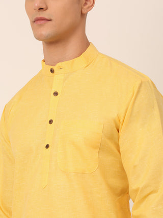 Men's Cotton Solid Kurta