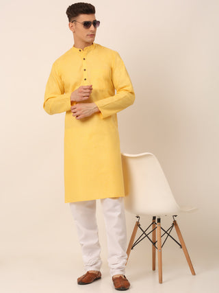 Men's Cotton Solid Kurta