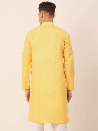 Men's Cotton Solid Kurta