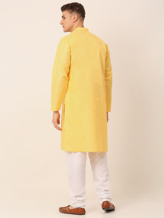 Men's Cotton Solid Kurta