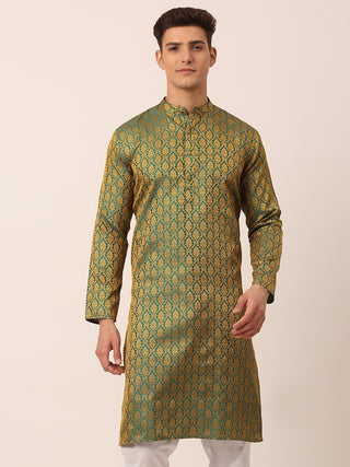 Men's Woven Design Jacquard Kurtas