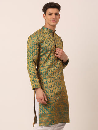 Men's Woven Design Jacquard Kurtas