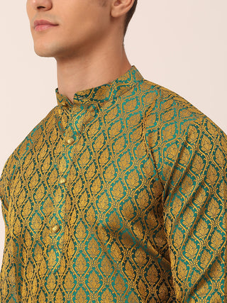 Men's Woven Design Jacquard Kurtas