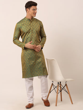 Men's Woven Design Jacquard Kurtas