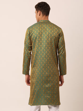 Men's Woven Design Jacquard Kurtas