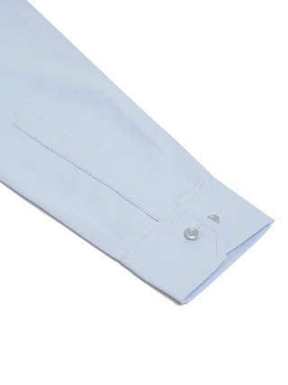 Jompers Men's Light-Blue Solid Cotton Short Kurta