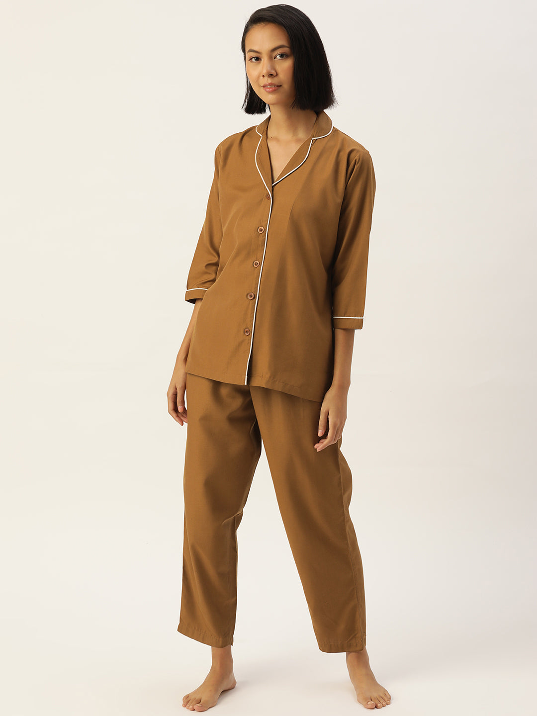 Jainish Women Brown Night suit