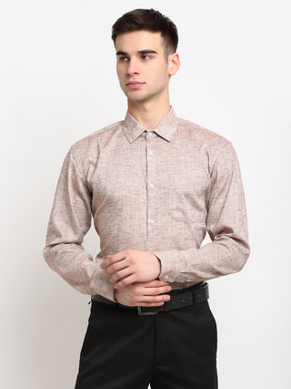 Indian Needle Rust Men's Solid Cotton Formal Shirt