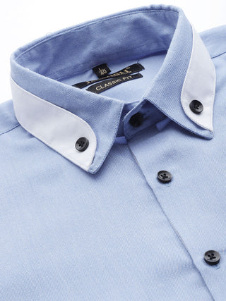 Indian Needle Men's  Cotton Solid Formal Shirts