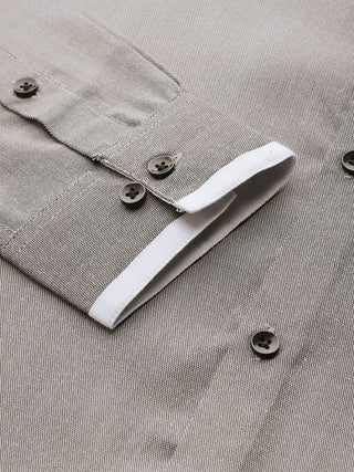 Indian Needle Men's  Cotton Solid Formal Shirts