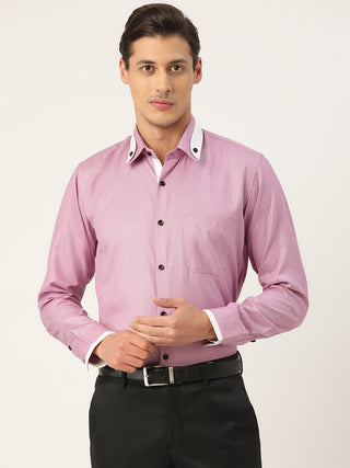 Indian Needle Men's  Cotton Solid Formal Shirts