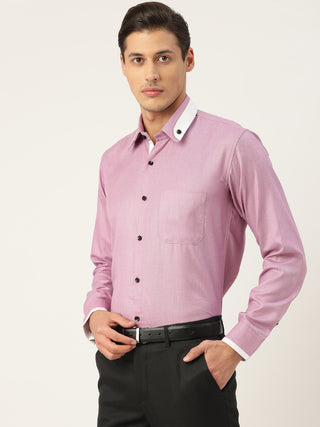 Indian Needle Men's  Cotton Solid Formal Shirts