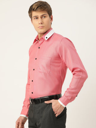 Indian Needle Men's  Cotton Solid Formal Shirts