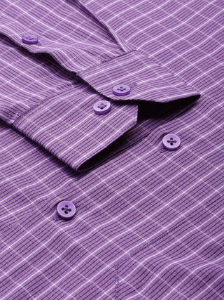 Indian Needle Men's Cotton Checked Formal Shirts