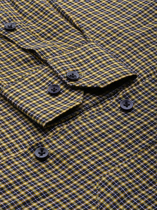 Indian Needle Men's Cotton Checked Formal Shirts