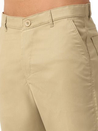 Indian Needle Men's Casual Cotton Solid Shorts